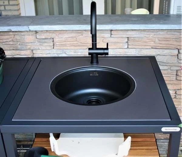 Big Green Egg Dekton Natuursteen Wasbak Met Kraan Insert