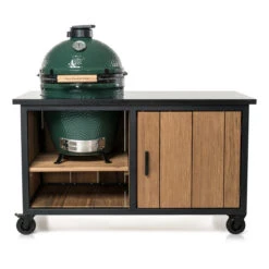 Fraaii Buitenkeukens Stalen Tafel Fraké Storage Met Granieten Werkblad 144 X 70 X 86