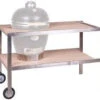 Monolith RVS Tafel Van Teakhout -Keuken Grill monolith rvs tafel van teakhout