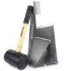 NO-AXE Houtklover Blank Staal Met Hamer -Keuken Grill no axe houtklover blank staal met hamer